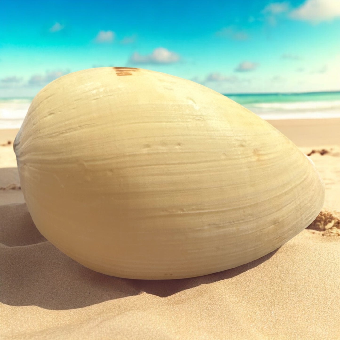 Large Conch Seashell Rare Orange Round Natural Big Ocean Sea Shell Coastal Home Decor Nautical Centerpiece Display Beach House Aquarium Decoration