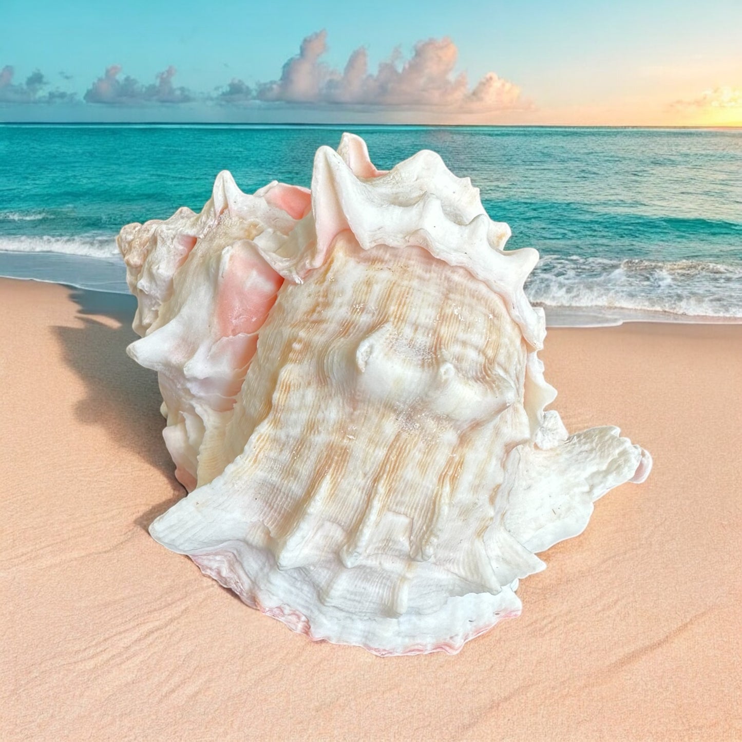 Large Murex Conch Seashell White Spiky Real Ocean Shells Natural Beach Seashells Home Decor Candle Art Craft Sea Decoration