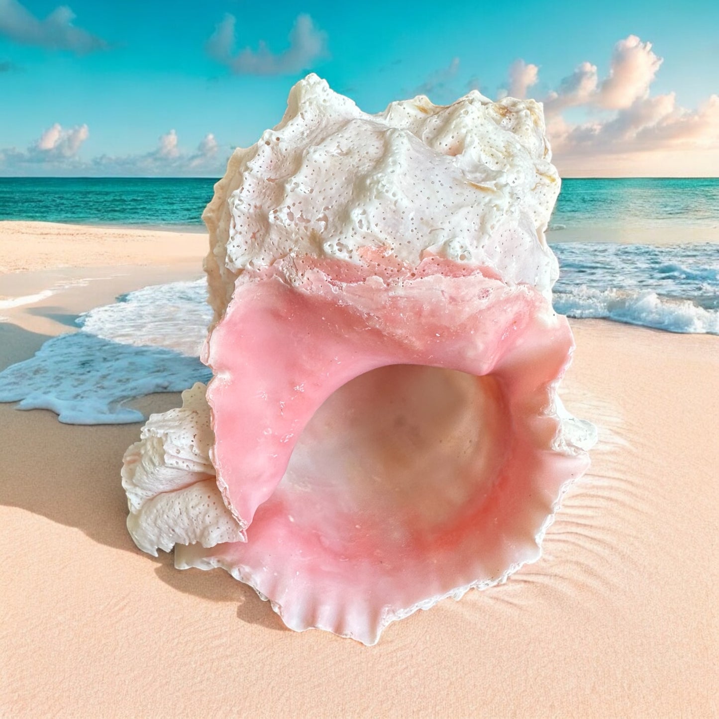 Large Murex Conch Seashell Pink White Spiky Real Ocean Shells Natural Beach Seashells Home Decor Candle Art Craft Sea Decoration