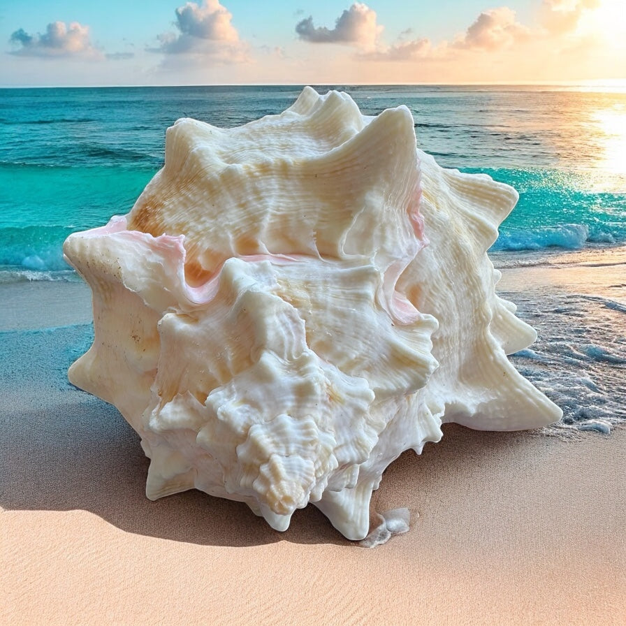 Large Murex Conch Seashell Pink White Spiky Real Ocean Shells Natural Beach Seashells Home Decor Candle Art Craft Sea Decoration