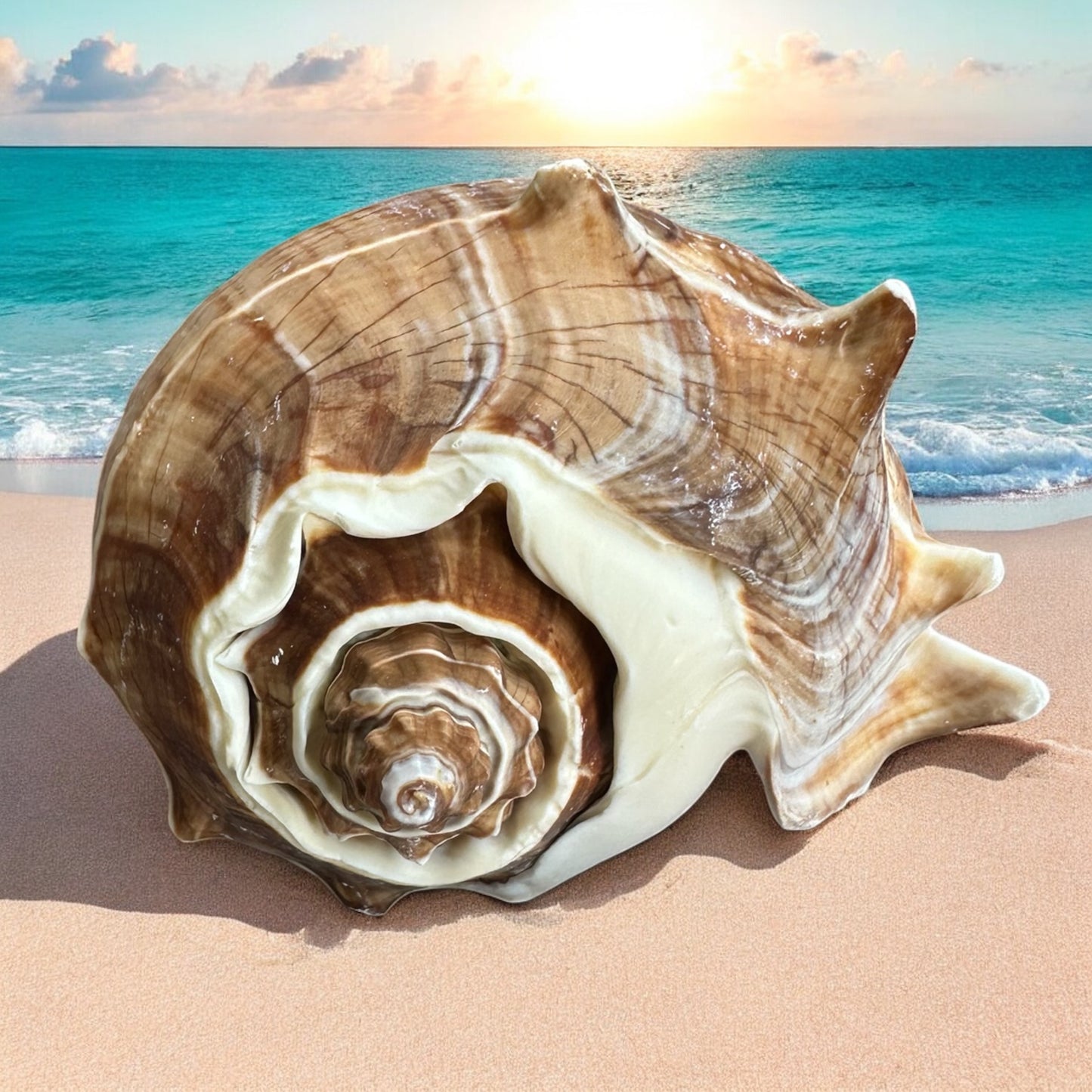 Large Conch 3"-4" Seashells Rare Spiky Pattern Ocean Big Natural Sea Shell Home Decor Aquarium House Decoration Beach Lovers Gift