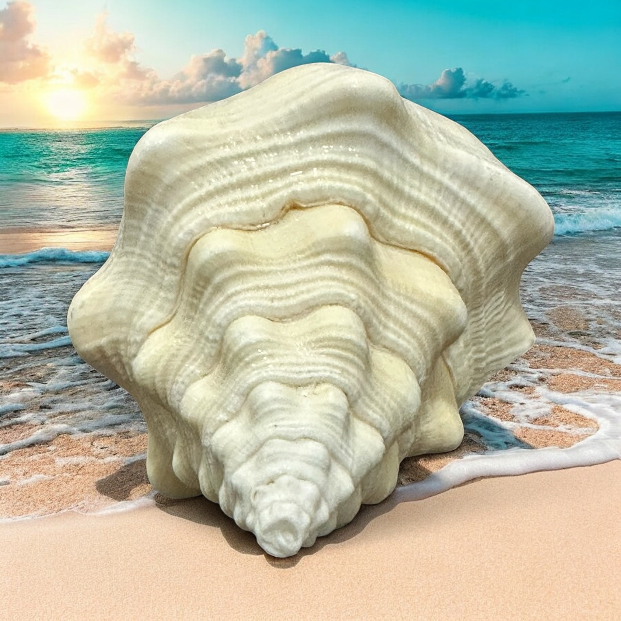 Large Conch Seashell White Vintage Rare Big Ocean Sea Shell Coastal Decor Nautical Centerpiece Decoration Beach Lovers Collective Gift
