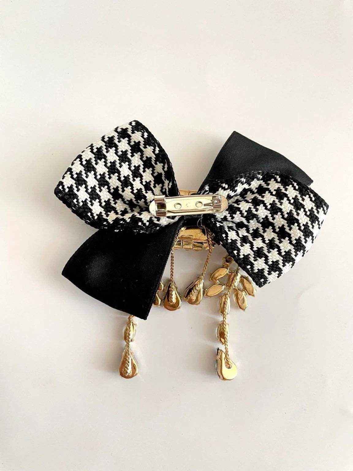 Large Crystal Brooch Black Ribbon Bow Tie Rhinestones Luxury High Fashion Pin Jewelry Decorative Embellishment Accessory With Stones