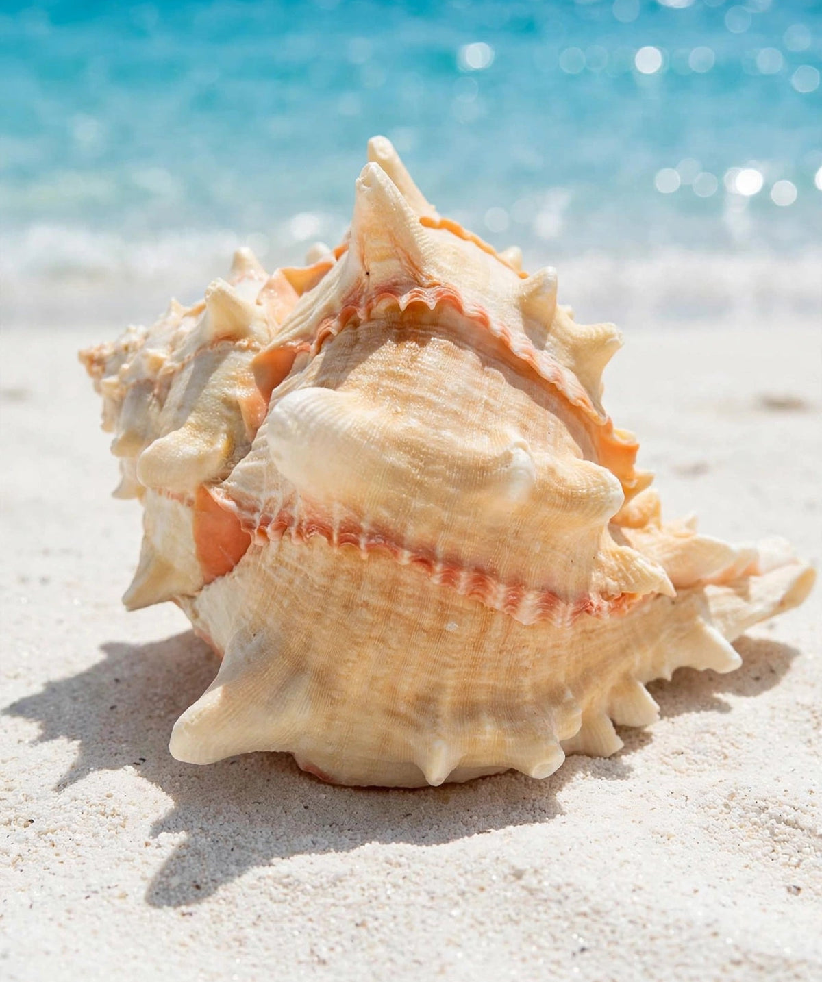 Large Conch Spiky Rare Seashell Decorative Big Sea Shell Coastal Beach Home Decor Nautical Art Craft Fish Tank Aquarium Decoration