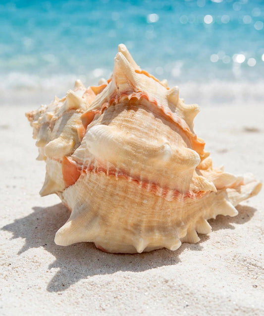 Large Conch Spiky Rare Seashell Decorative Big Sea Shell Coastal Beach Home Decor Nautical Art Craft Fish Tank Aquarium Decoration