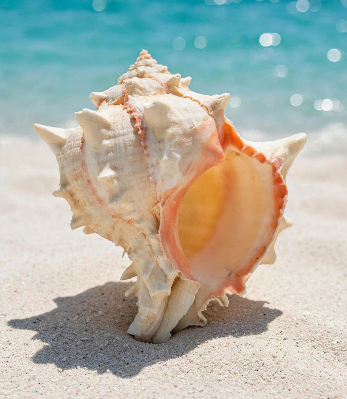 Large Conch Spiky Rare Seashell Decorative Big Sea Shell Coastal Beach Home Decor Nautical Art Craft Fish Tank Aquarium Decoration