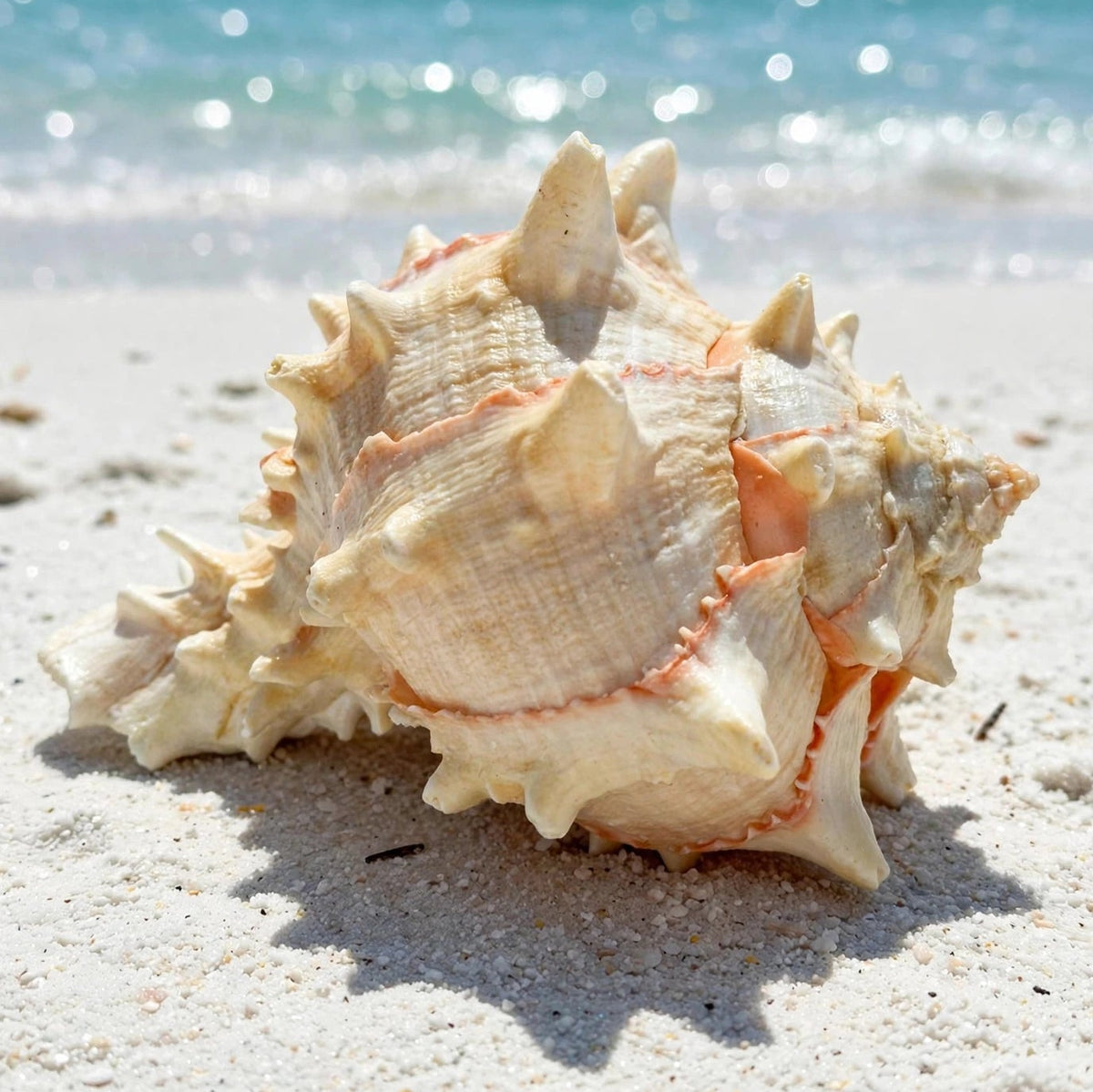 Large Conch Spiky Rare Seashell Decorative Big Sea Shell Coastal Beach Home Decor Nautical Art Craft Fish Tank Aquarium Decoration