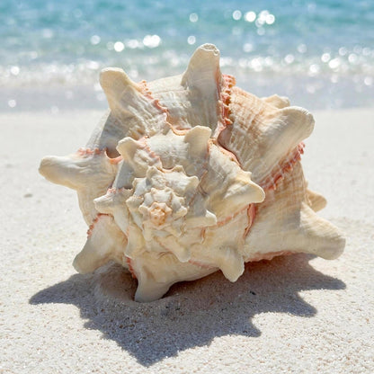 Large Conch Spiky Rare Seashell Decorative Big Sea Shell Coastal Beach Home Decor Nautical Art Craft Fish Tank Aquarium Decoration