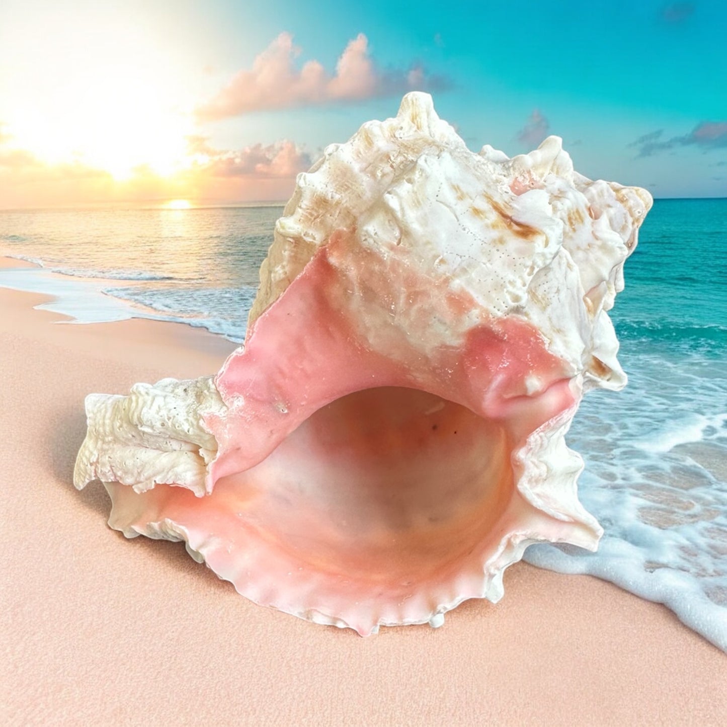 Large Murex Conch Seashell Pink White Spiky Real Ocean Shells Natural Beach Seashells Home Decor Candle Art Craft Sea Decoration