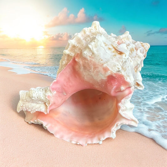 Large Murex Conch Seashell Pink White Spiky Real Ocean Shells Natural Beach Seashells Home Decor Candle Art Craft Sea Decoration