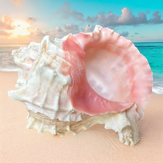 Large Murex Conch Seashell Pink White Spiky Real Ocean Shells Natural Beach Seashells Home Decor Candle Art Craft Sea Decoration
