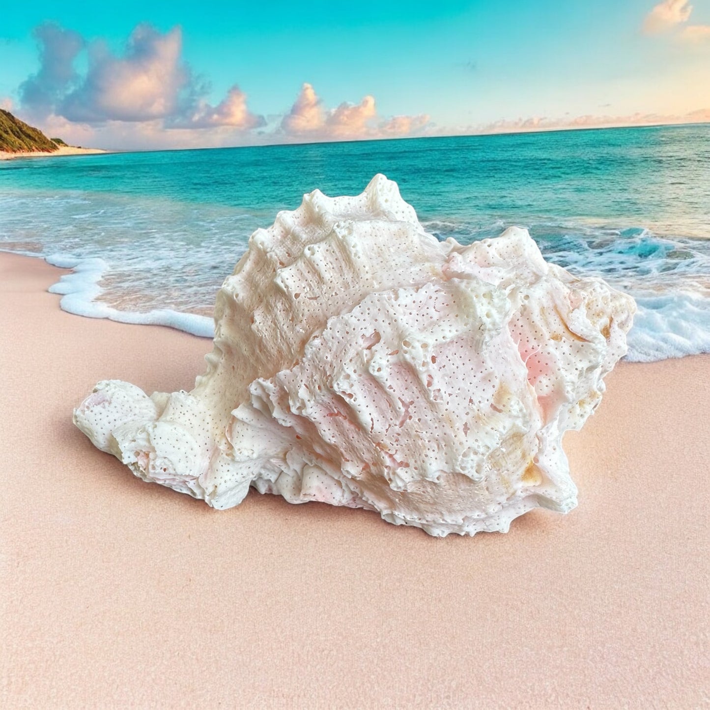 Large Murex Conch Seashell Pink White Spiky Real Ocean Shells Natural Beach Seashells Home Decor Candle Art Craft Sea Decoration