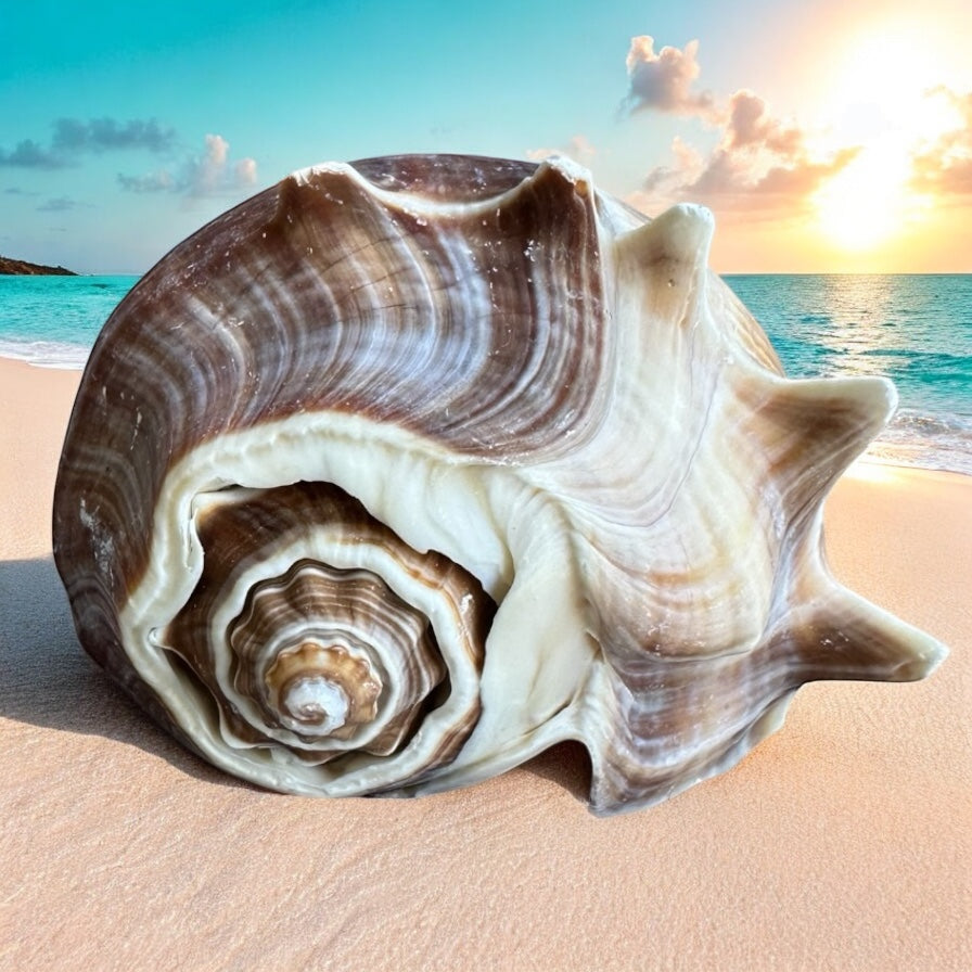 Large Conch 3"-4" Seashells Rare Spiky Pattern Ocean Big Natural Sea Shell Home Decor Aquarium House Decoration Beach Lovers Gift