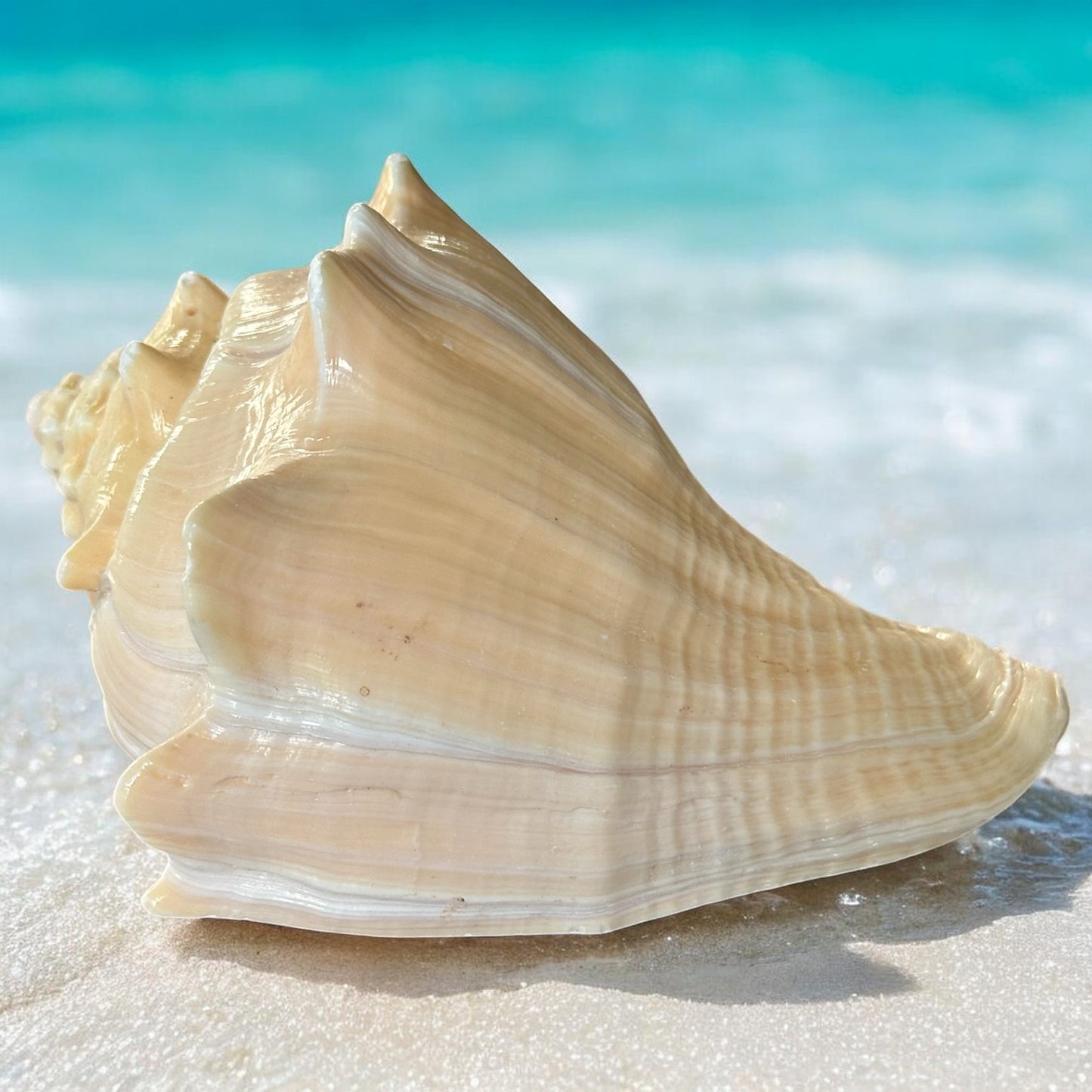 Bahamas Large Conch Seashell Natural Ocean Home Decor Nautical Big Decorative Centerpiece Sea Shell Coastal Decoration Beach Lover Gift