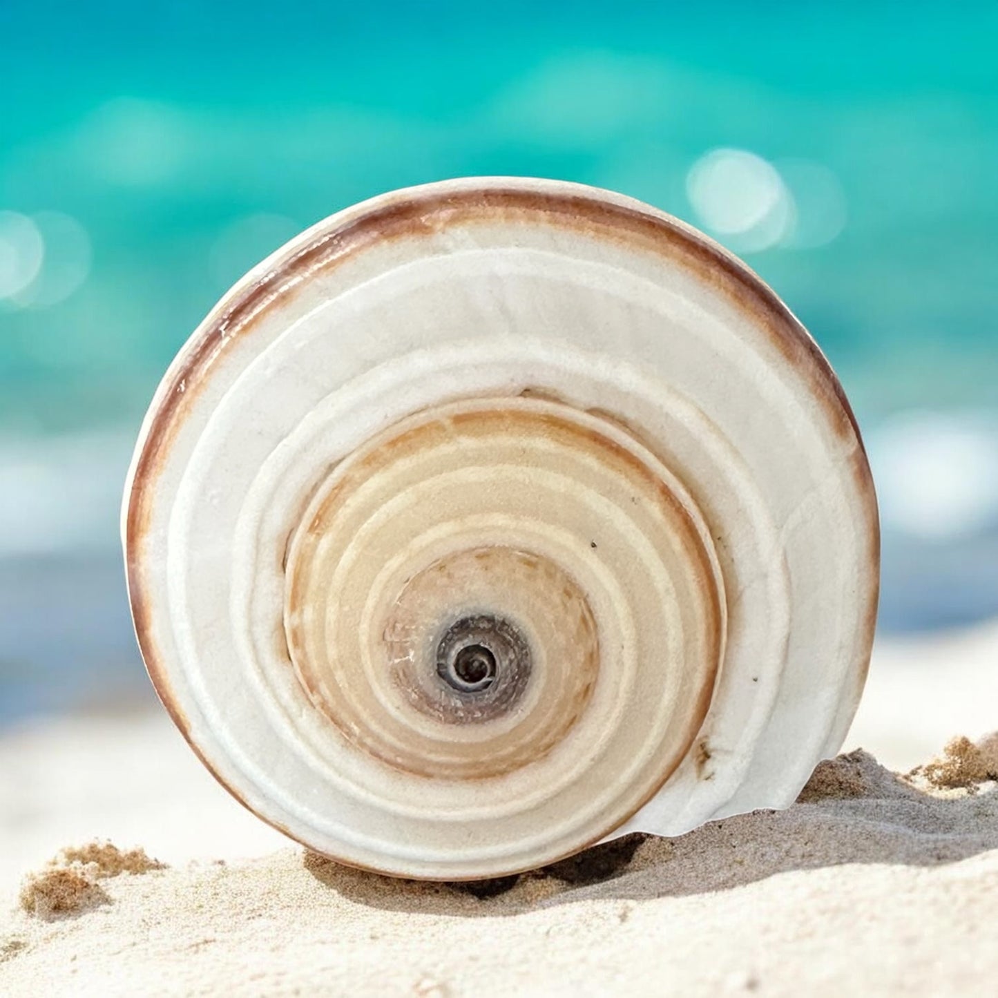 Large Conch Seashell Orange Round Brown Pattern Rare Natural Big Ocean Sea Shell Coastal Home Decor Nautical Centerpiece Beach House Aquarium Decoration