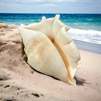 Large Conch Seashell Spiky White Real Ocean Natural Sea Shells Home Decor Art Craft Sea Decoration Beach Lovers Gift