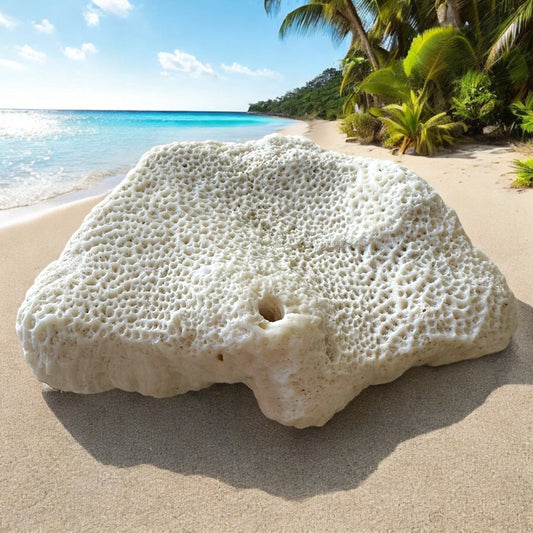 Large Star Sea Coral Rock Vintage Big Ocean Stone White Natural Ancient Fossil Beach Home Decor Aquarium Saltwater Fish Tank Decoration